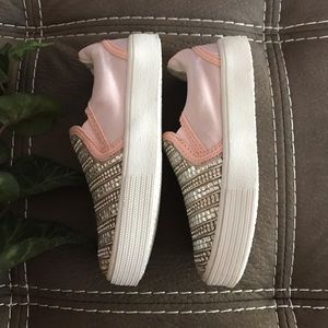 Stuart Weitzman Vance Glitz toddler slip on